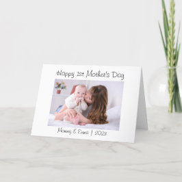 Första Mors dag-foto Tack Kort