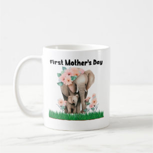 Första Mors dag gullelefant Kaffemugg