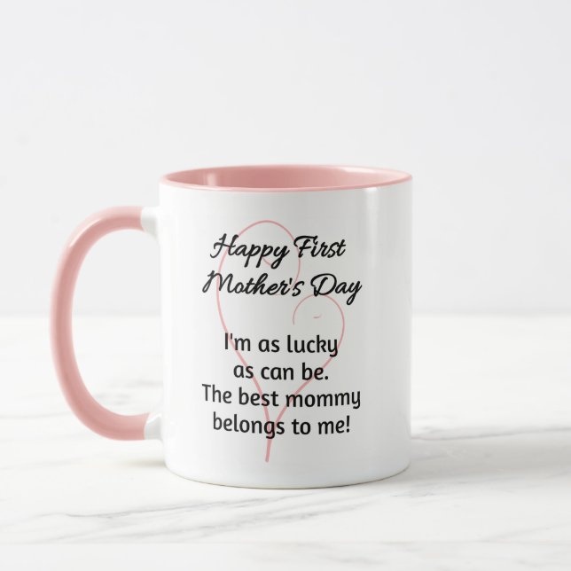 Första Mors dag-kaffe Mugg för Flicka (Vänster)