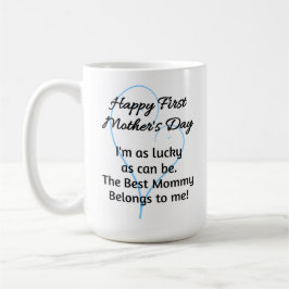 Första Mors dag-kaffe Mugg för tvillingpojkar