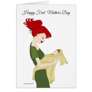 Första Mors dag-kortet Hälsningskort