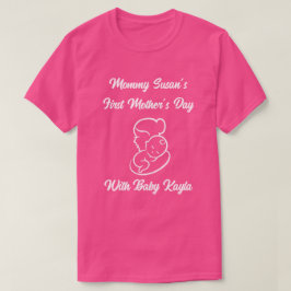 FÖRSTA MORS DAG, MAMMA OCH BABY SILHOUETTE T-Shirt