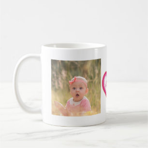 Första Mors dag-Mamman är du det bästa fotot Kaffemugg