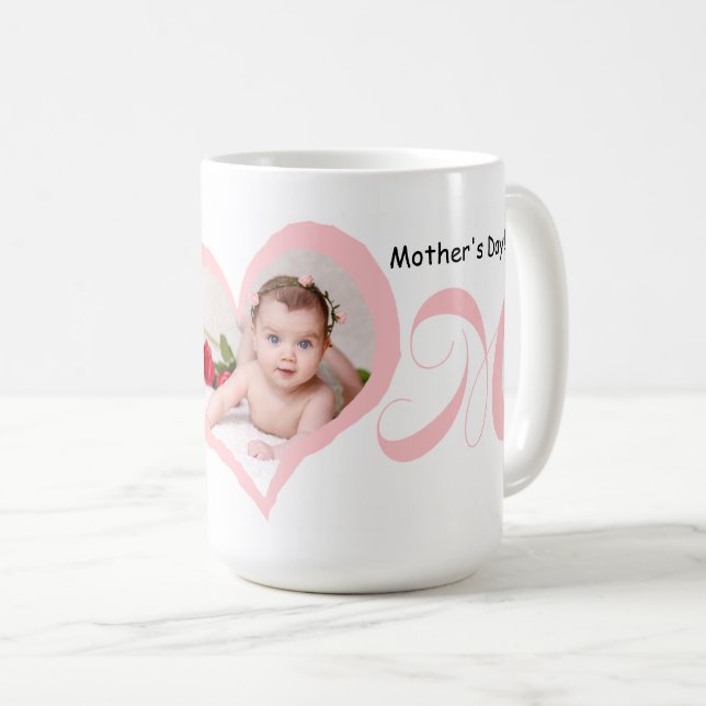 Första Mors dag med Baby Photo Mugg (Framsida höger)