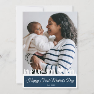 Första Mors dag New mamma Bild Kort