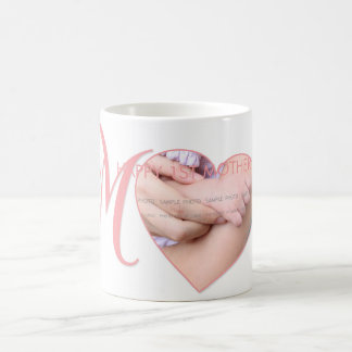 Första Mors dag New Mamma Rosa Heart Photo Kaffemugg