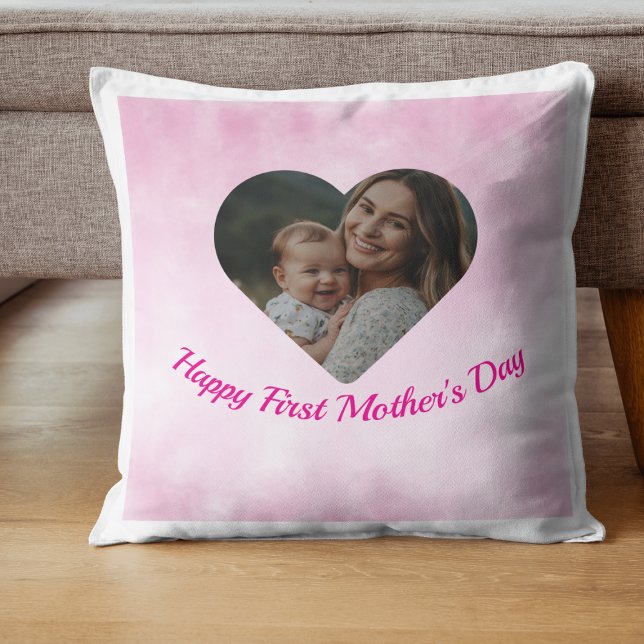 Första Mors dag New mammaThrow Pillow Kudde (Skapare uppladdad)