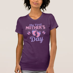 Första Mors dag Novelty-gåva till New mamma T Shirt