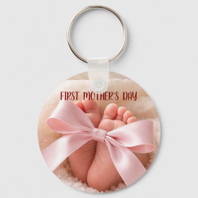 Första mors dag nyckelring-ny present till mamma nyckelring (Framsida)