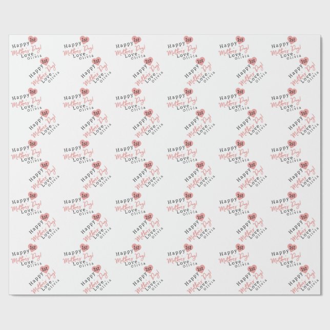 Första Mors dag Presentpapper (Platt)