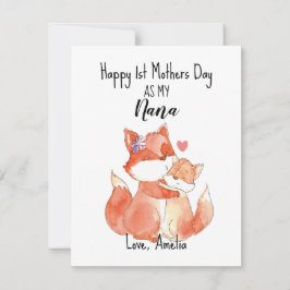 Första Mors dag som Nana, Mors dag kort