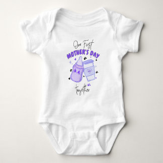 Första mors dag tillsammans / Mauve Matchande outf T Shirt