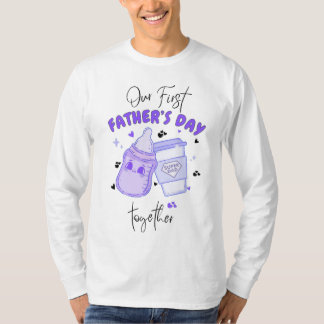 Första mors dag tillsammans/Mauve matchande outfit T Shirt