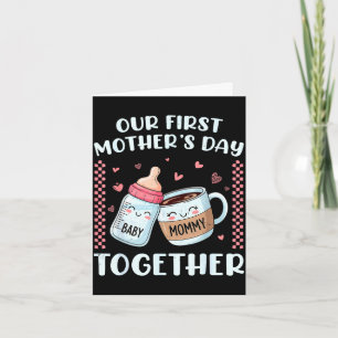 Första mors dag tillsammans ny mamma mammy rolig kort