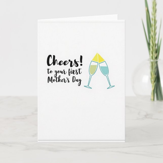 Första Mors Dag Toast Kort (Framsida)