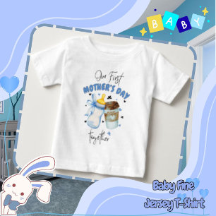 Första mors dag-tröja 2026/Blå matchande outfit T Shirt