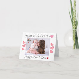 Första mors dagens foto  tack kort
