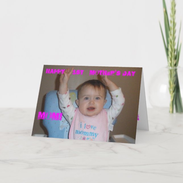 Första mors dagMAMMA för lycklig! Kort (Framsida)
