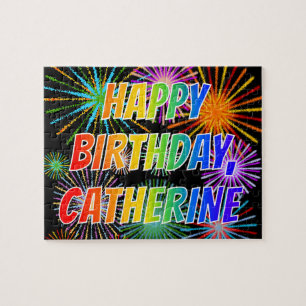 Första Namn, "CATHERINE", Roligten "GRATTIS PÅ FÖD Pussel