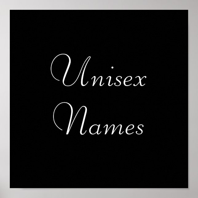 Första Namn Poster (Framsidan)