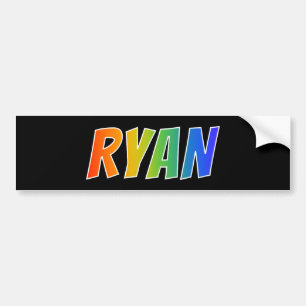 Första Namn, "RYAN": Roligtens regnbågsfärgning Bildekal