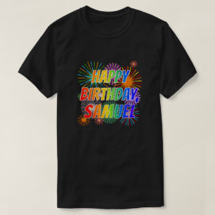 Första Namn ’SAMUEL’, Roligt ’GRATTIS PÅ F T Shirt