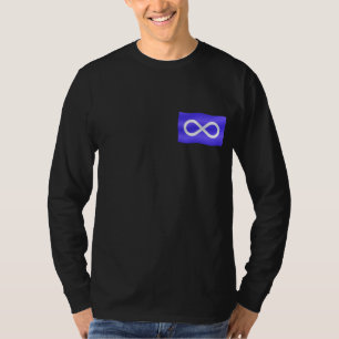 Första Nation Manar Metis Flagga Långärmad Shirt Tee