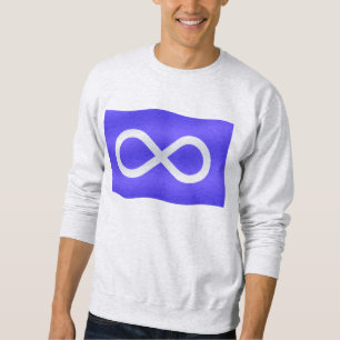 Första Nation Shirt Metis Flagga Sweatshirt Metis 