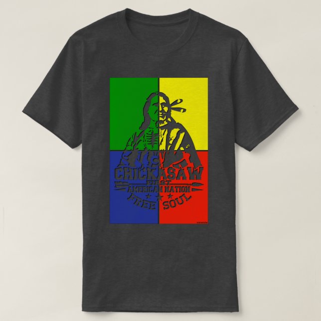 Första nationen i Chickasaw T Shirt (Design framsida)