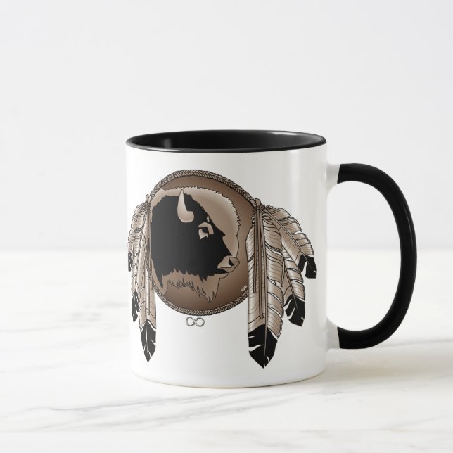 Första nationerna Coffee Mugg Wildlife Art Stein M (Höger)