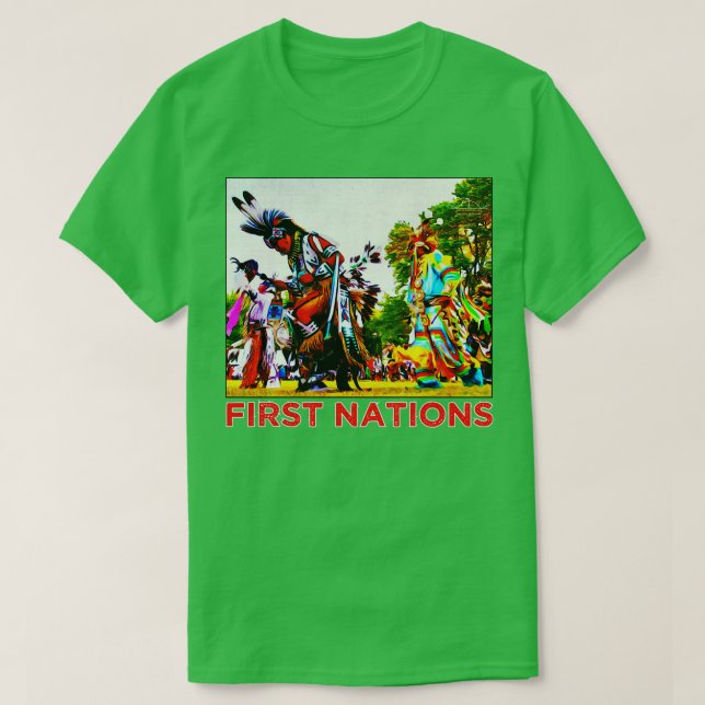 Första Nationernas Potawatomi HoChunk Menominee Na T Shirt (Design framsida)