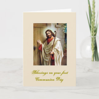 Första nattvard - grattisen - kort