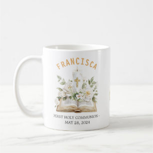 Första nattvarden Blommig Bibel Religiös Kaffemugg