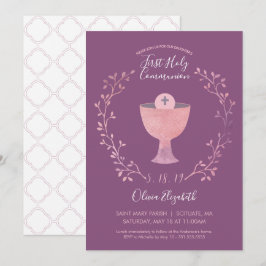 Första nattvardinbjudan - flicka inbjudan