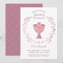 Första nattvardinbjudan - flickainbjudan