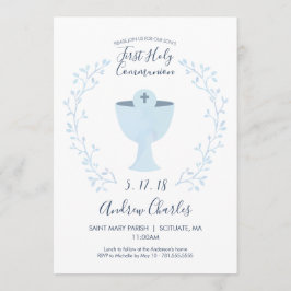 Första nattvardinbjudan - pojkeinbjudan inbjudningar