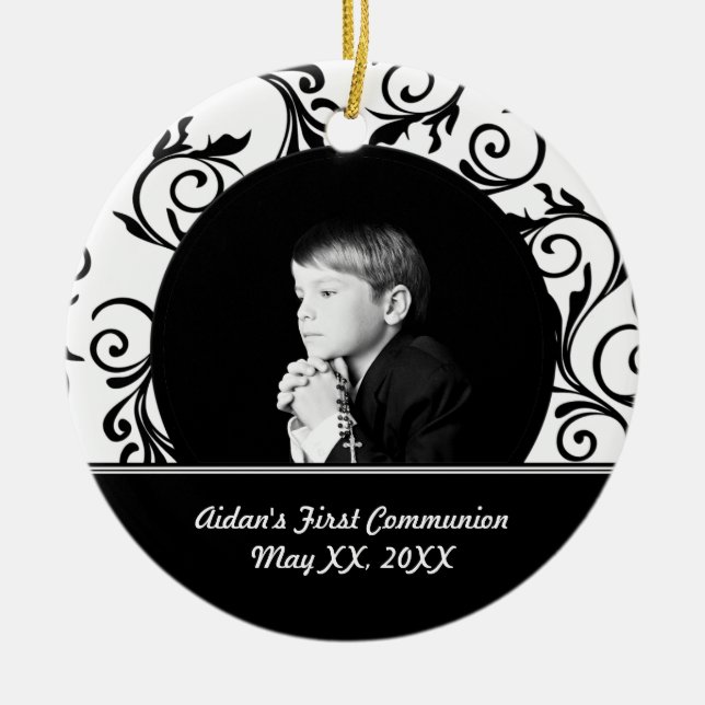 Första nattvardprydnad julgransprydnad keramik (Framsidan)