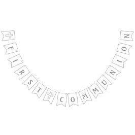 Första nattvardsgångbaner för grå kor vimplar