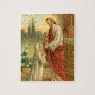 Första nattvardsgångpussel: Saker för Eucharist Pussel