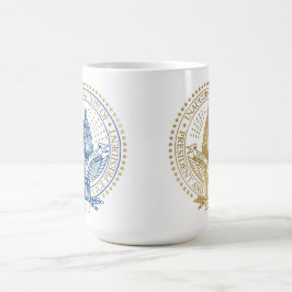 Första och andra invigningsförseglingen Donald Tru Kaffemugg