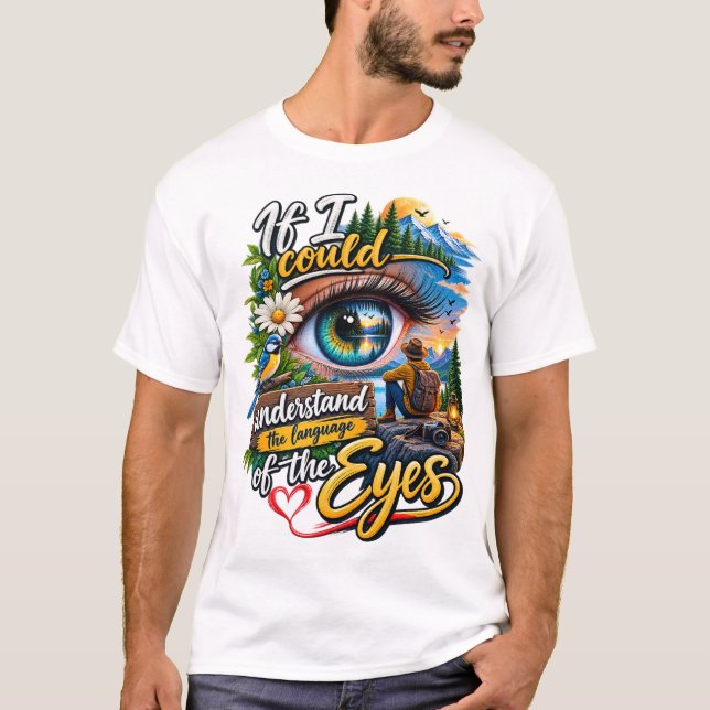 Förstå ögonens språk t shirt (Framsida)