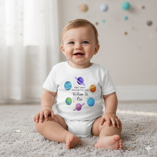 Första omloppet runt solen 1-års födelsedags t-shi t shirt