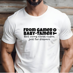 Första pappa-dagen, vita brev humor t shirt