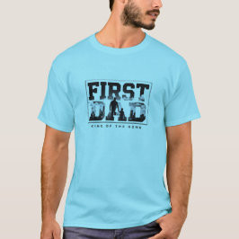 Första pappa kung av hemmet T-shirt design