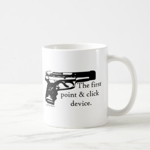 Första pekar & klickar apparaten kaffemugg