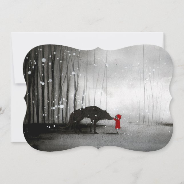 "Första pekfingret " 5x7-inbjudan (Framsida)