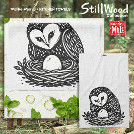 FÖRSTA PIP • StillWood • Ugglekonst Kökshandduk