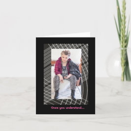 Förstå Pizza, förstå Life Greeting Card Kort