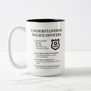 Förstå polistjänstemän Två-Tonad mugg