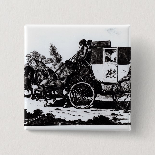 Första postar lagledaren, 1784 knapp (Framsida)
